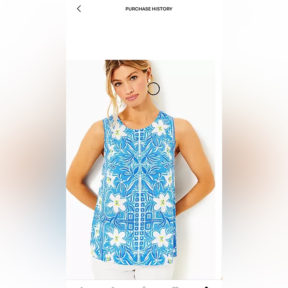 NWOT Lilly Pulitzer button back top